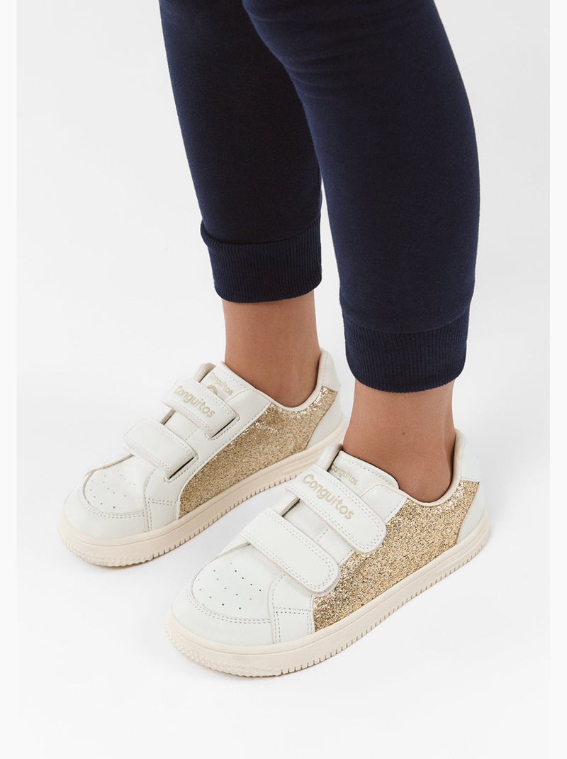 Baskets conguitos barefoot goflex dorado Gold - Kiabi