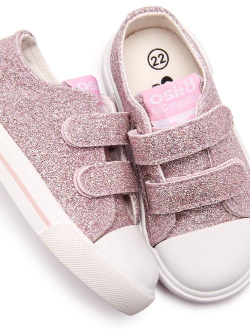 Baskets conguitos canvas glitter - Kiabi