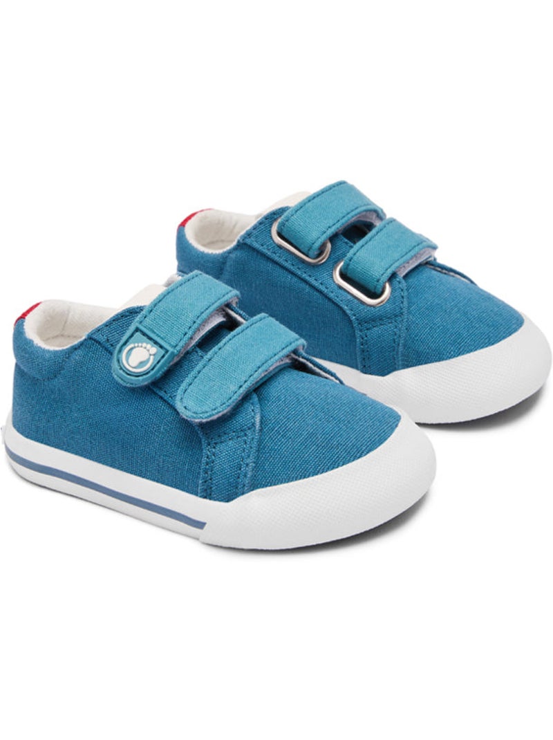 Baskets conguitos canvas respetuosa Bleu roi - Kiabi