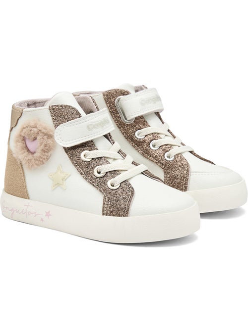 Baskets conguitos corazones pelo - Kiabi