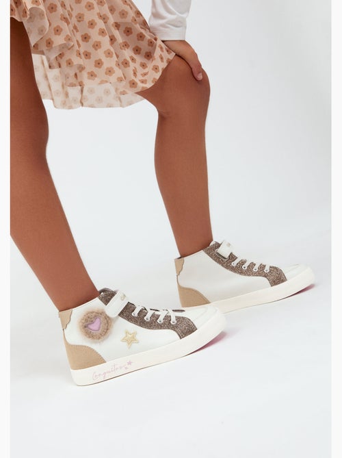 Baskets conguitos corazones pelo - Kiabi