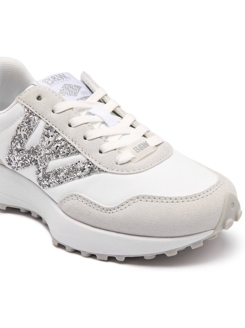 Baskets conguitos glitter b&w Blanc - Kiabi