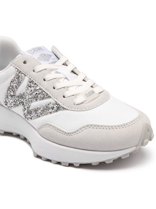 Baskets conguitos glitter b&w - Kiabi