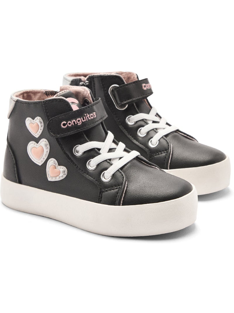 Baskets conguitos heart Noir Noir - Kiabi