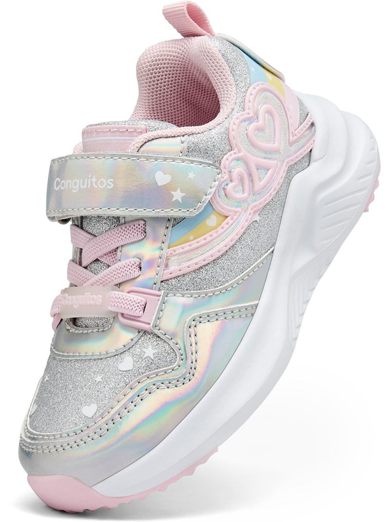 Baskets conguitos luces Argent - Kiabi