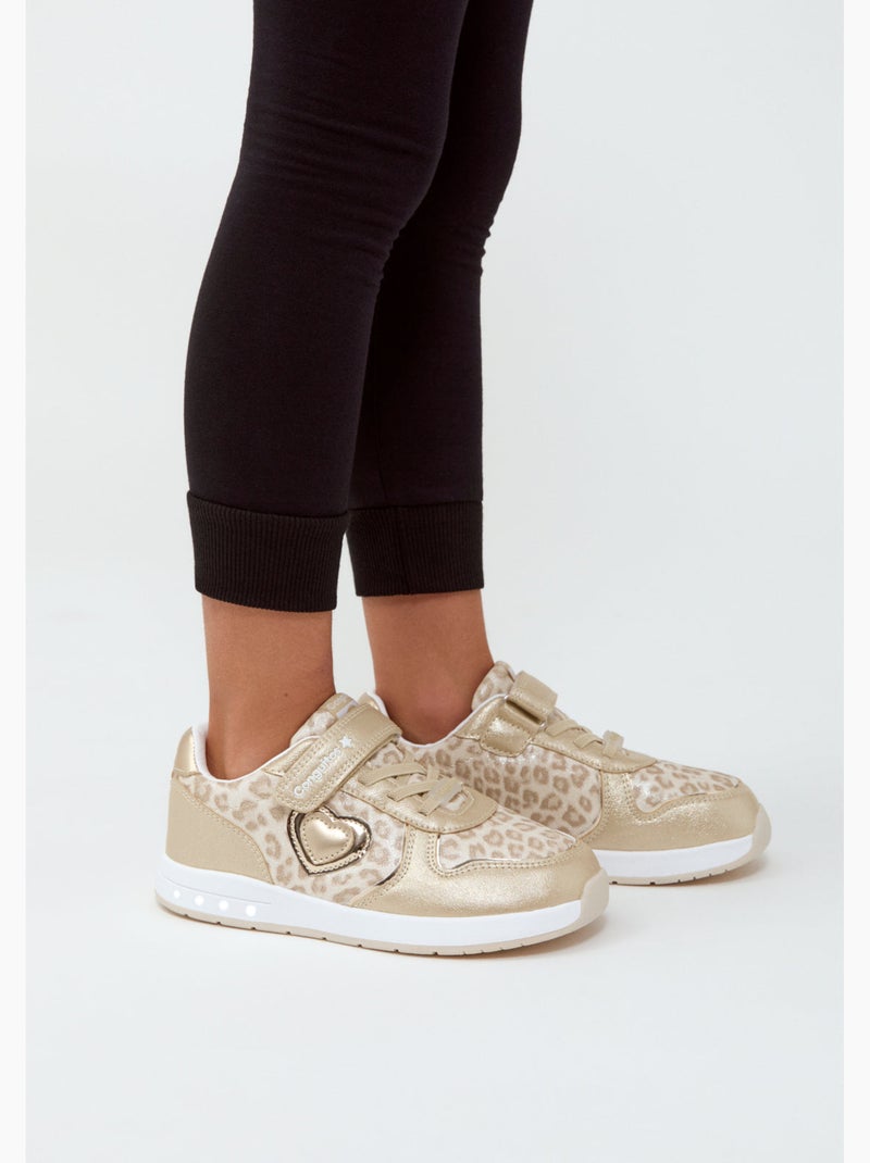 Baskets conguitos luces barefoot Gold - Kiabi