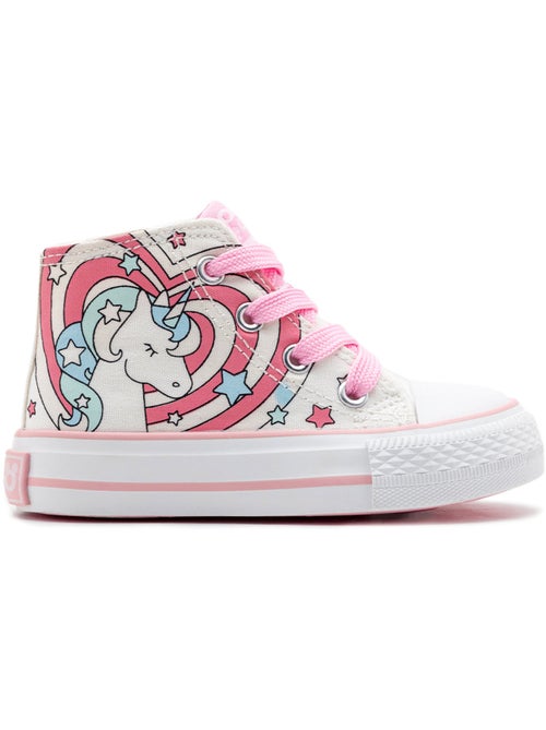 Baskets conguitos unicornio estampado - Kiabi