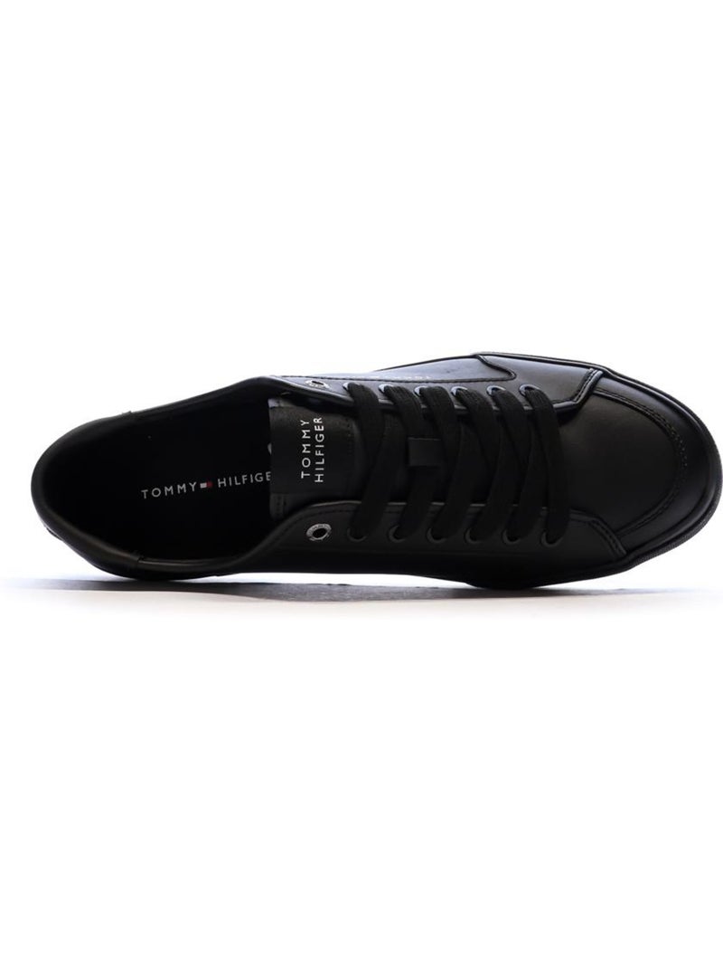 Baskets cuir homme tommy hilfiger Noir - Kiabi