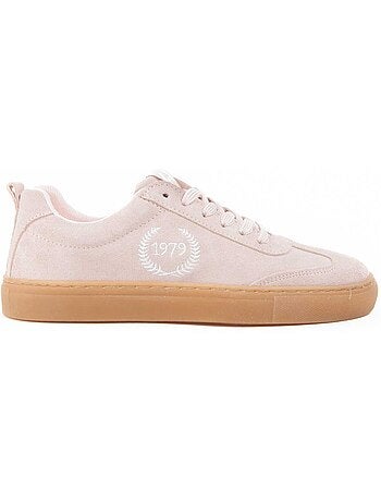 Baskets cuir naturel montevita