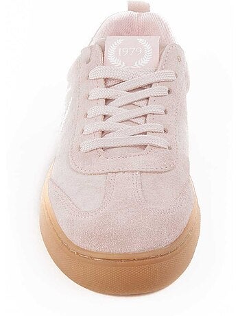 Baskets cuir naturel montevita