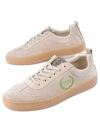 Baskets Cuir Naturel Montevita