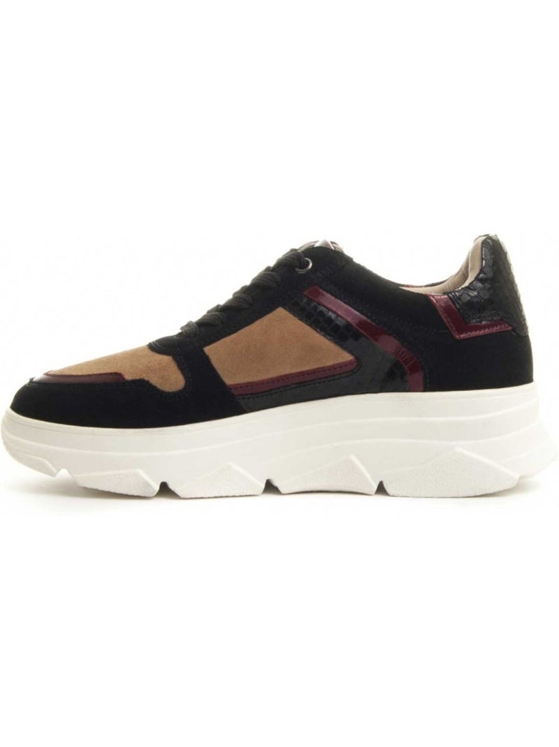 Baskets cuir naturel montevita Noir - Kiabi