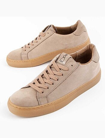 Baskets Cuir Naturel Purapiel
