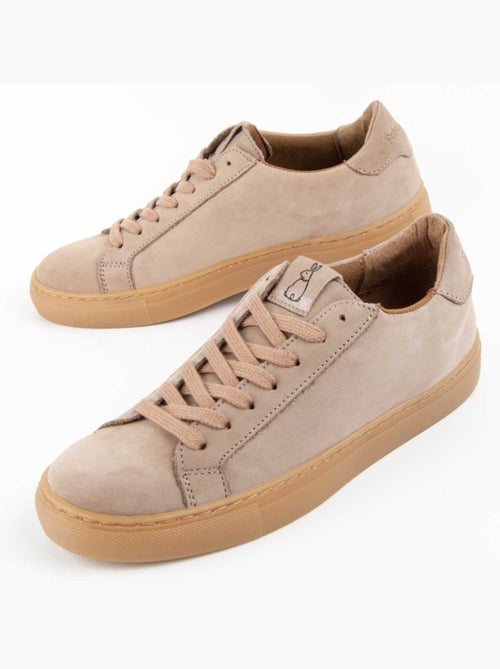 Baskets Cuir Naturel Purapiel - Kiabi Baskets Cuir Naturel Purapiel - Kiabi