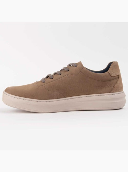 Baskets Cuir Naturel Purapiel - Kiabi Baskets Cuir Naturel Purapiel - Kiabi