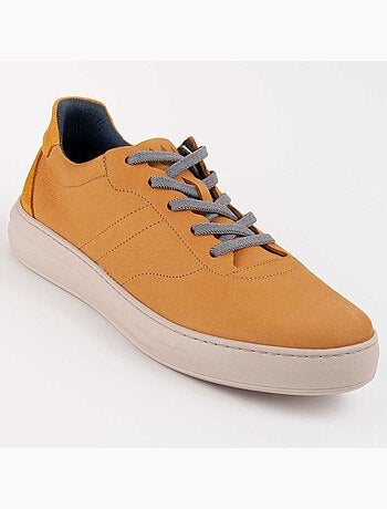 Baskets Cuir Naturel Purapiel