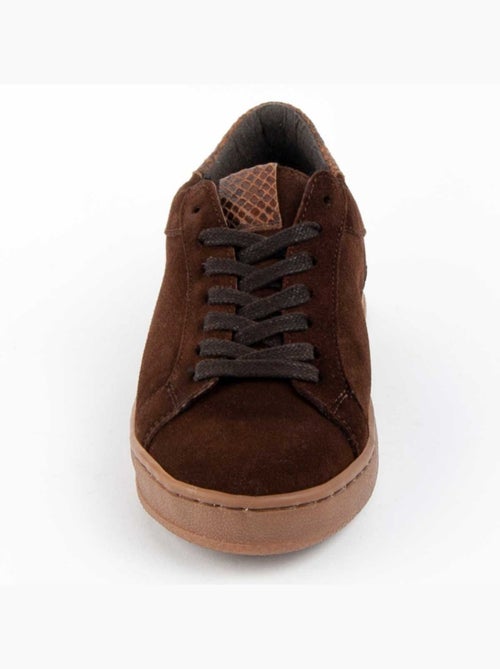 Baskets Cuir Naturel Purapiel - Kiabi Baskets Cuir Naturel Purapiel - Kiabi