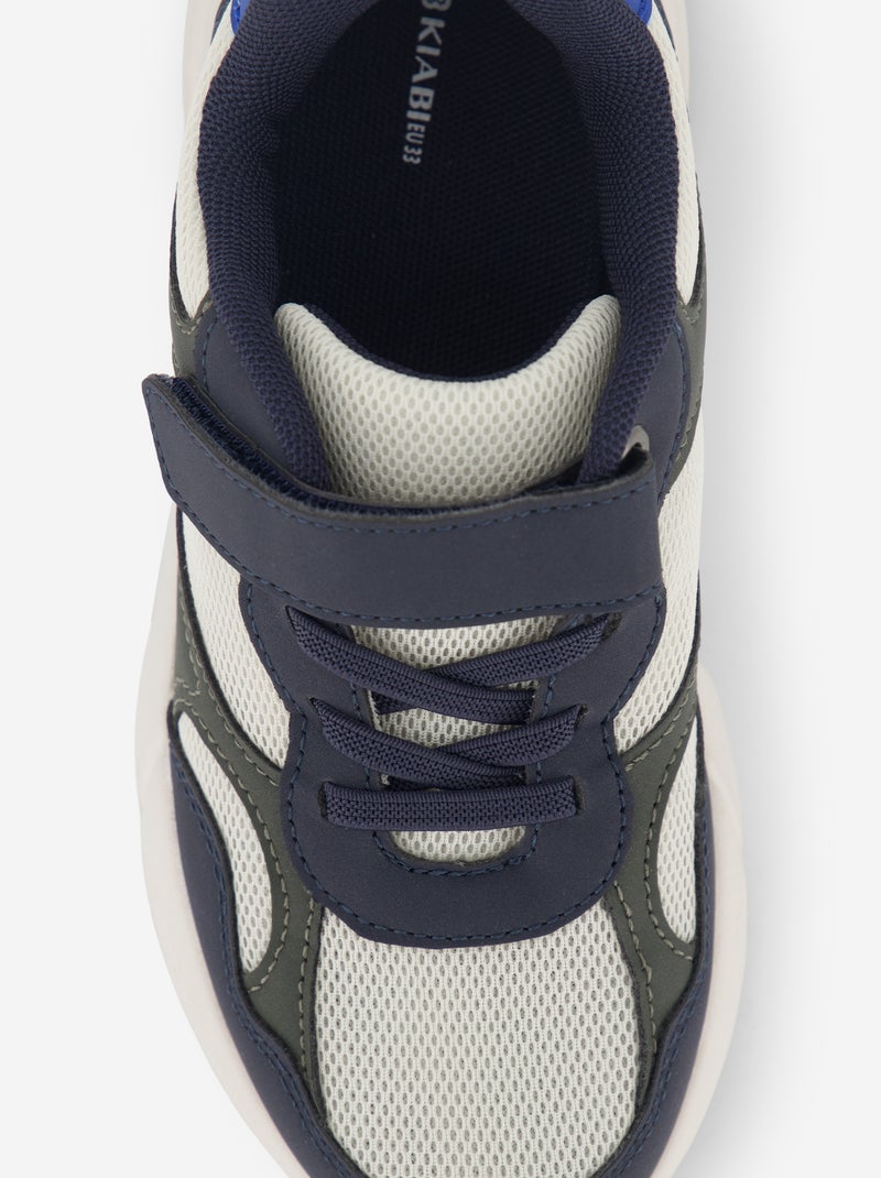 Baskets de running en textile Bleu - Kiabi