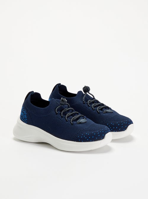 Baskets de sport en mesh avec lacets + stoppers - Kiabi