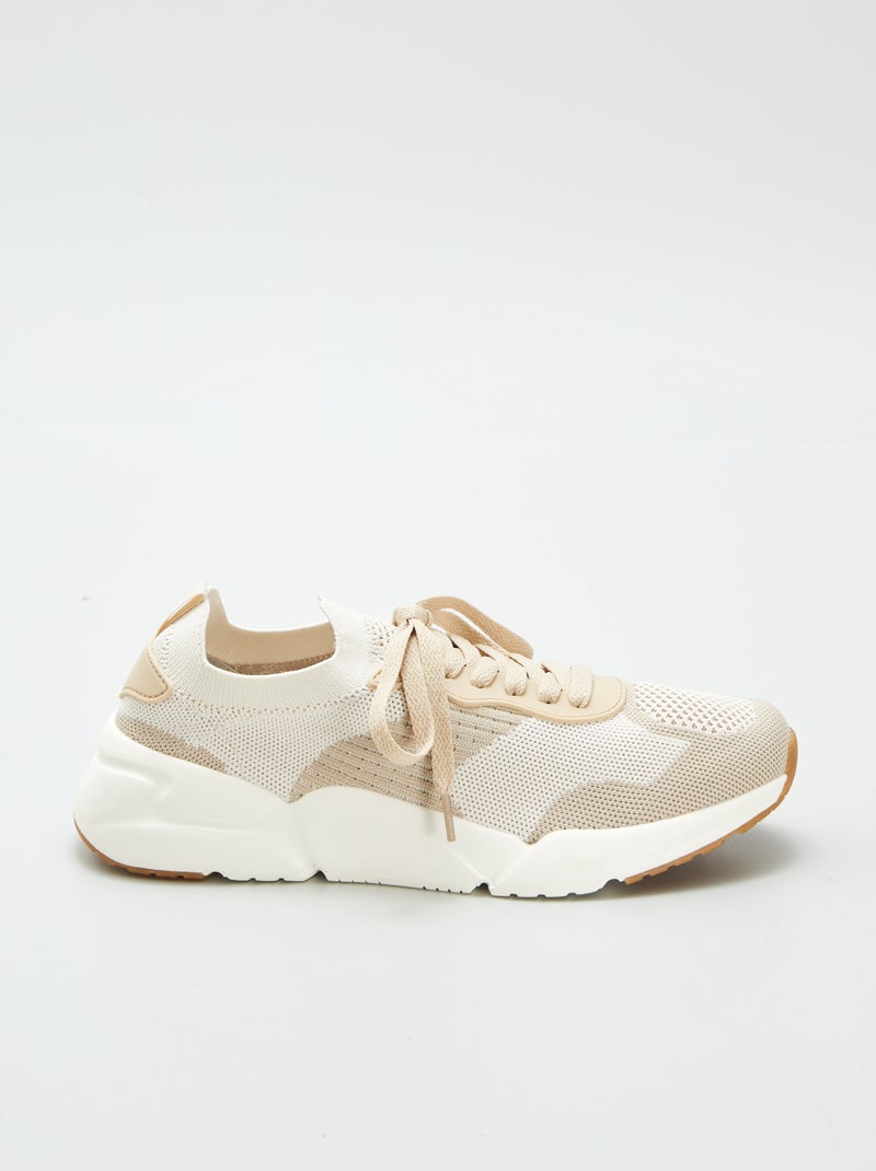 Baskets en mesh Beige - Kiabi