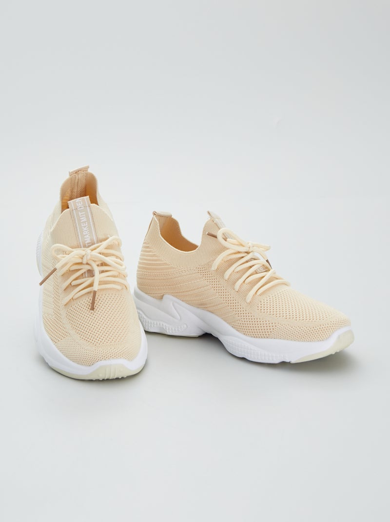 Baskets en mesh Beige - Kiabi