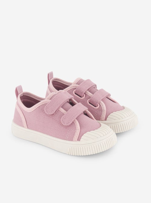 Baskets en toile imprimé damiers - Kiabi