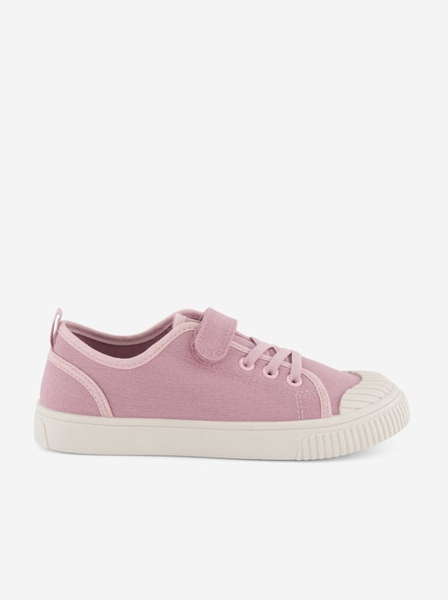 Baskets en toile imprimé damiers - Kiabi