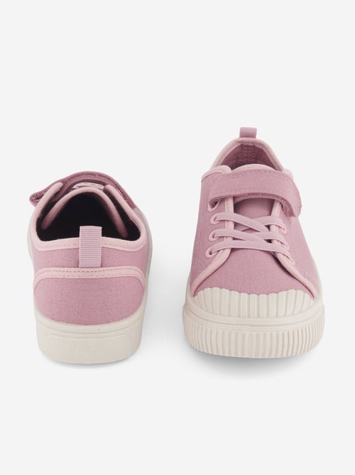 Baskets en toile imprimé damiers - Kiabi