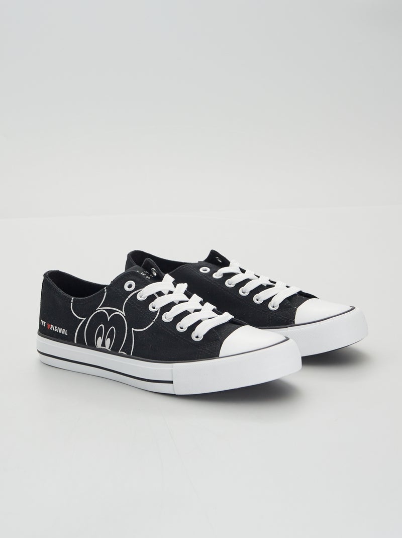 Baskets en toile 'Mickey Mouse' Noir - Kiabi