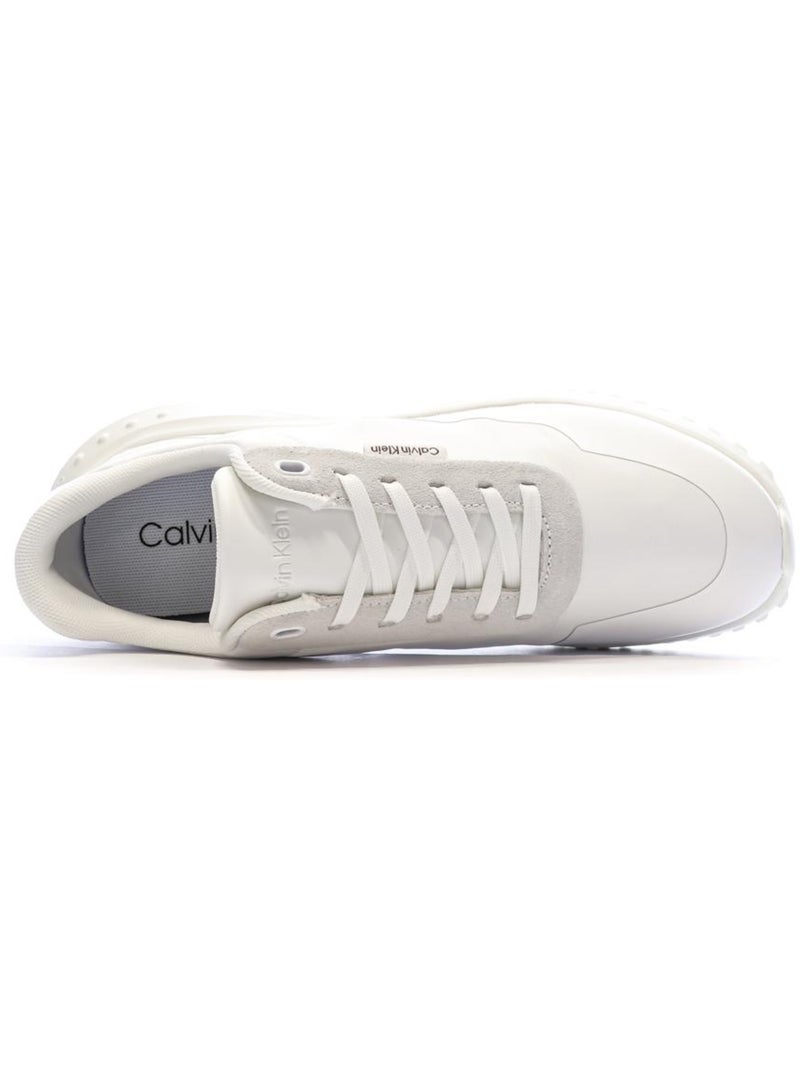 Baskets  Femme Calvin Klein Jeans Low Pro Cups Blanc - Kiabi