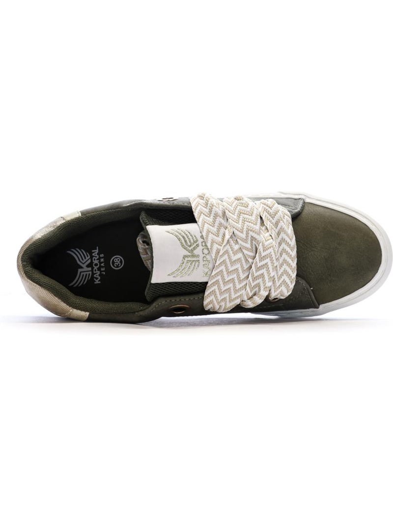 Baskets femme kaporal Vert kaki clair - Kiabi