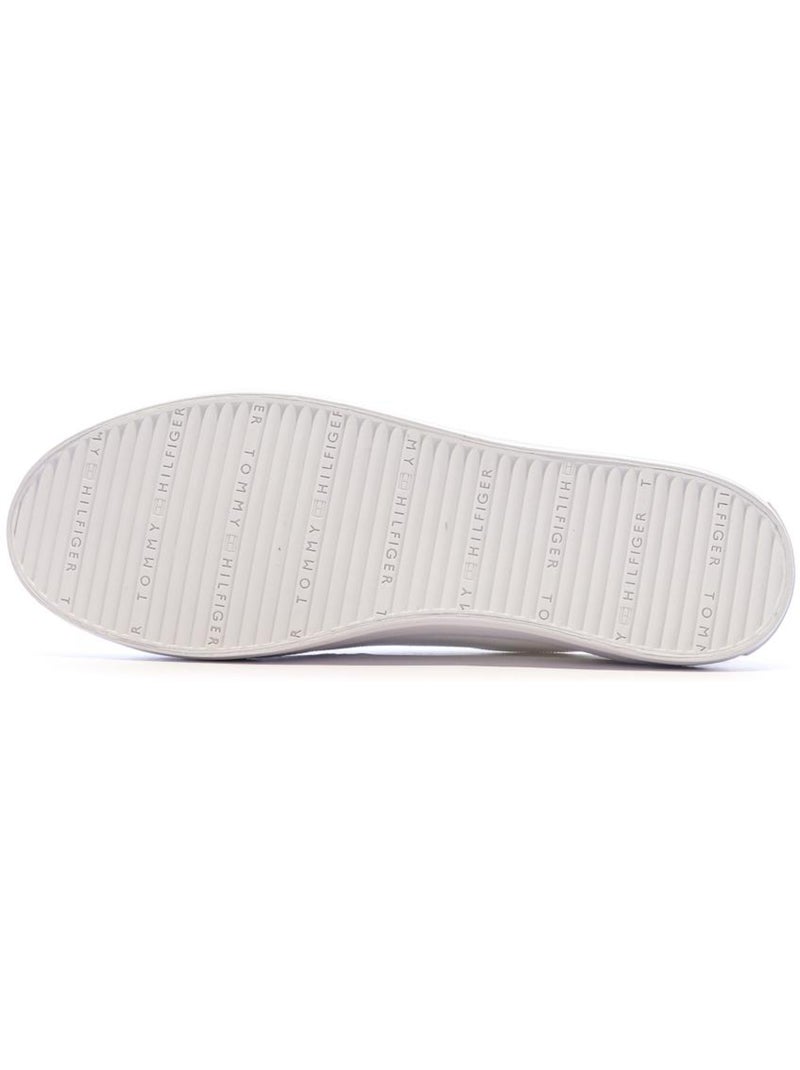 Baskets  Femme Tommy Hilfiger Vulc Canvas Lace Up Blanc - Kiabi