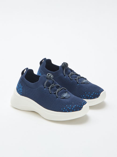 Baskets flyknit ajustables avec stopper - Kiabi