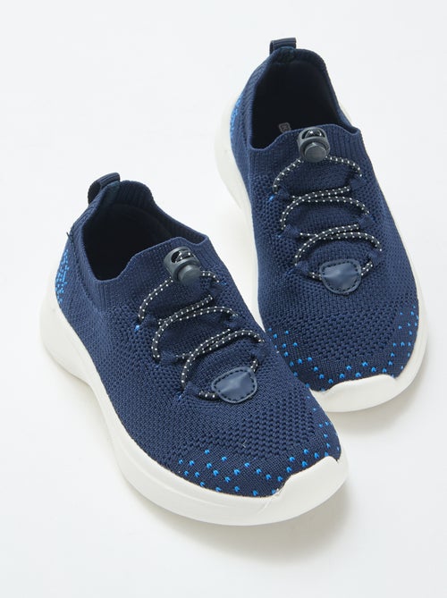 Baskets flyknit ajustables avec stopper - Kiabi
