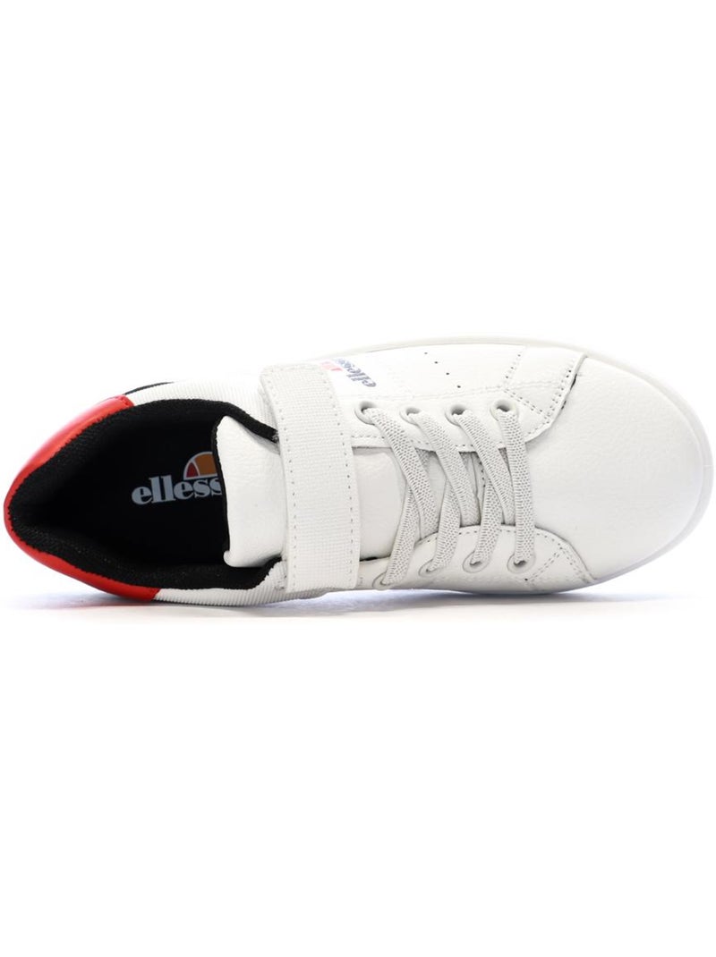 Baskets Garçon Ellesse Blanc / Noir / Rouge - Kiabi