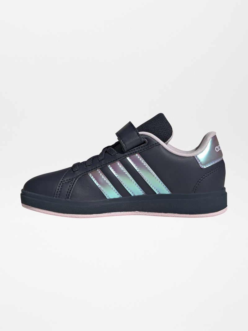 Baskets 'Grand Court' holographique 'adidas' Noir - Kiabi