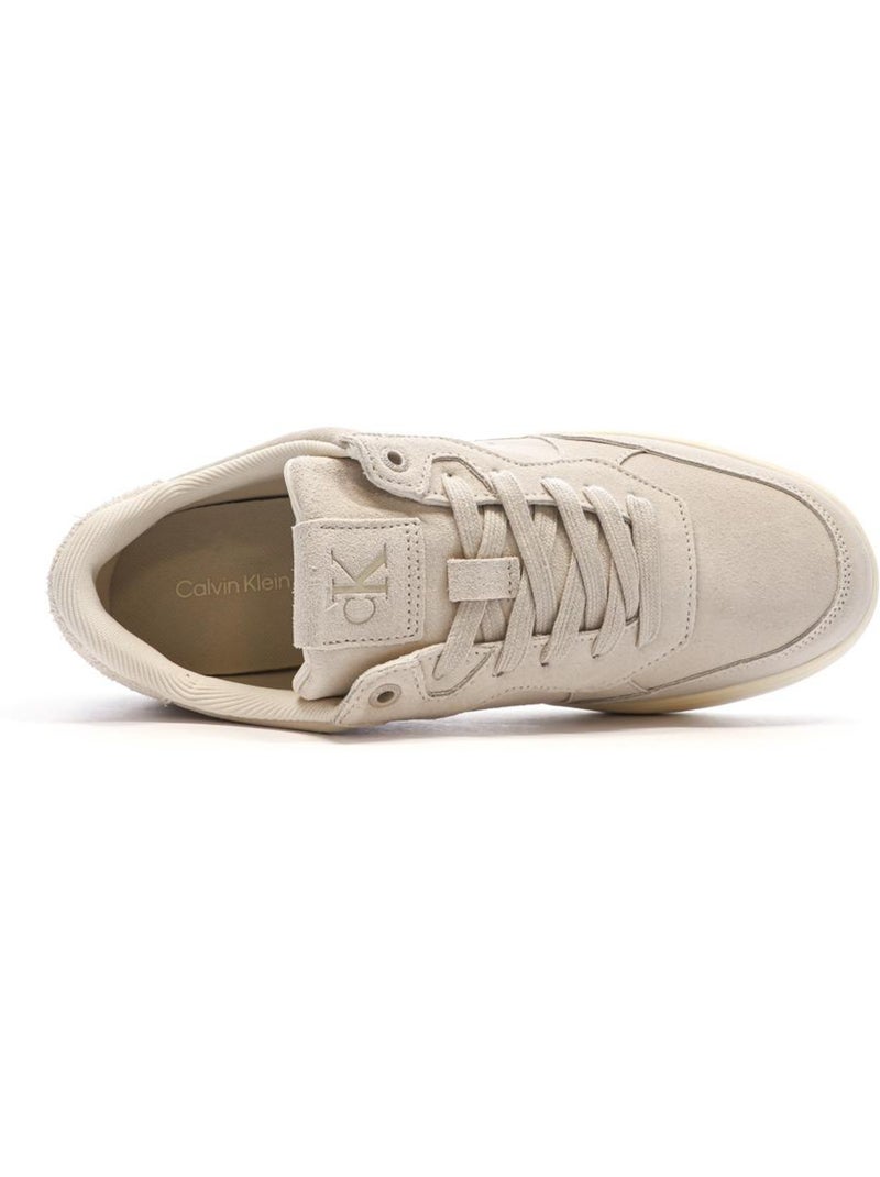 Baskets Greige Homme Calvin Klein Jeans Classic Cupsole Beige - Kiabi