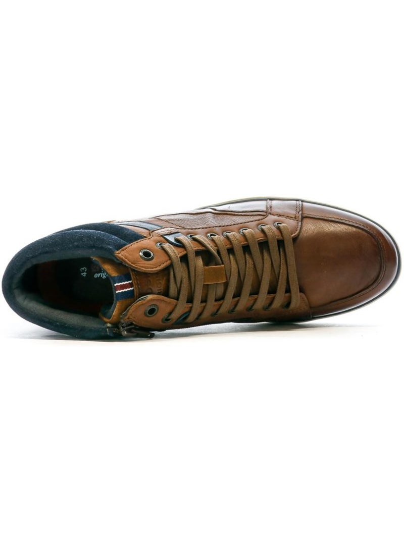 Baskets Homme Redskins Marron cappuccino - Kiabi
