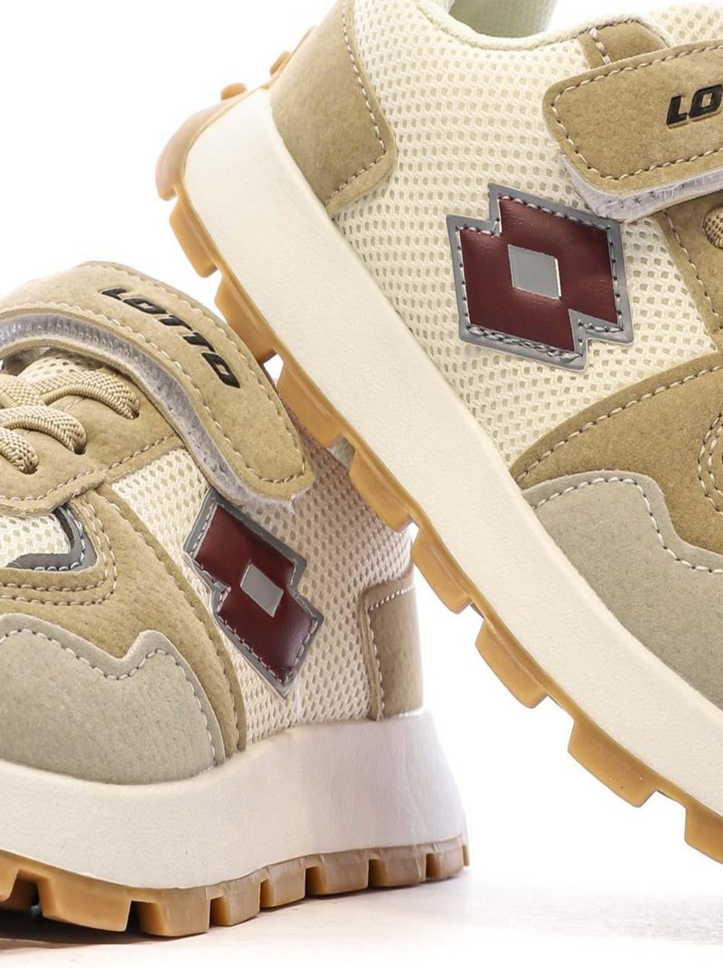 Baskets Lotto à scratchs Beige - Kiabi