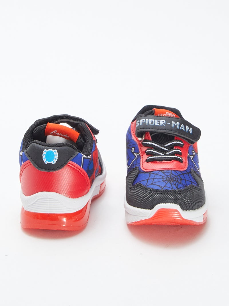 Baskets lumineuses 'Spiderman' 'Marvel' Bleu Garçon