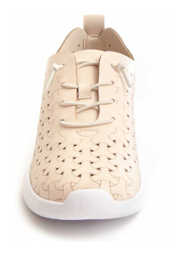 Baskets Matière Synthétique Et Textile Montevita Beige - Kiabi