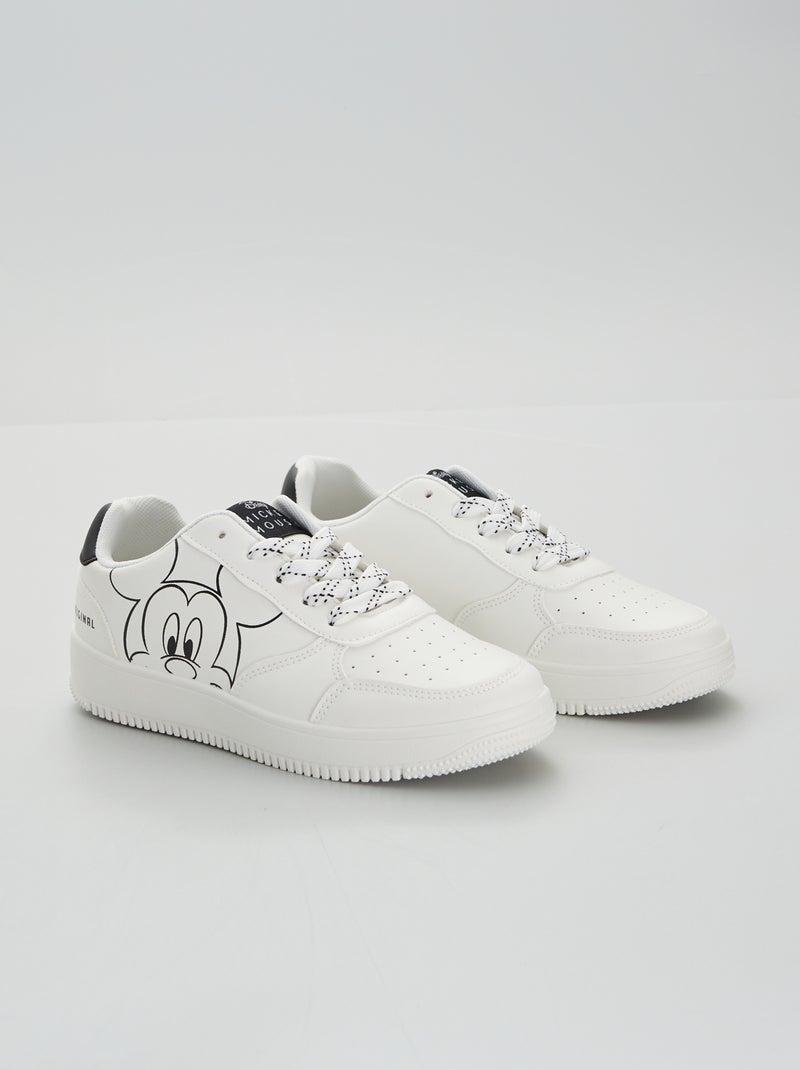 Baskets 'Mickey' Blanc - Kiabi
