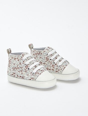 Baskets montantes à carreaux