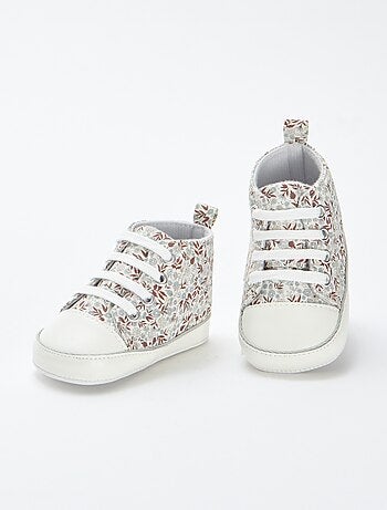 Baskets montantes à carreaux