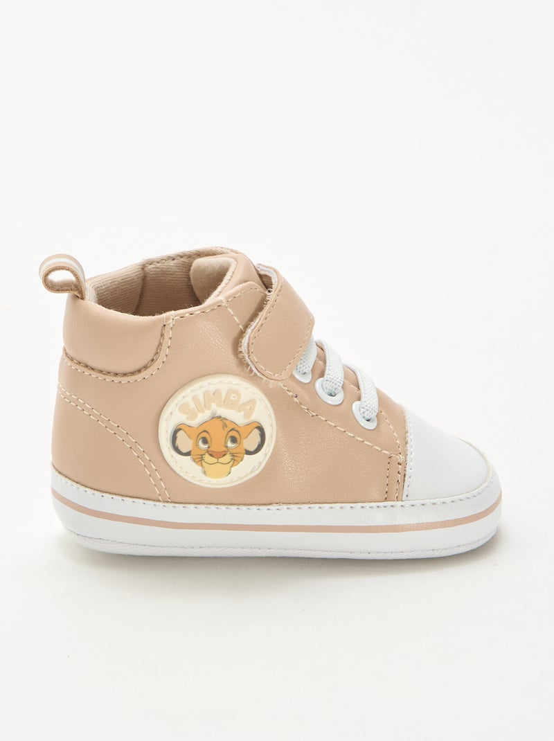 Baskets montantes en simili 'Le Roi Lion' Beige - Kiabi