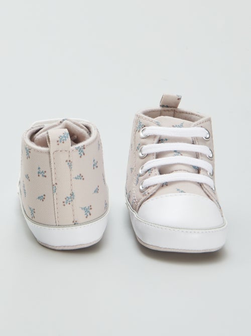 Baskets montantes en toile - Kiabi