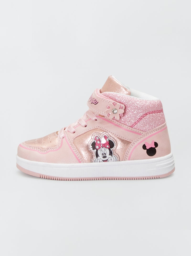 Baskets montantes 'Minnie' 'Disney' rose - Kiabi