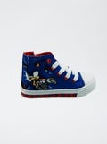 Baskets montantes 'Sonic' avec semelles lumineuses Bleu - Kiabi