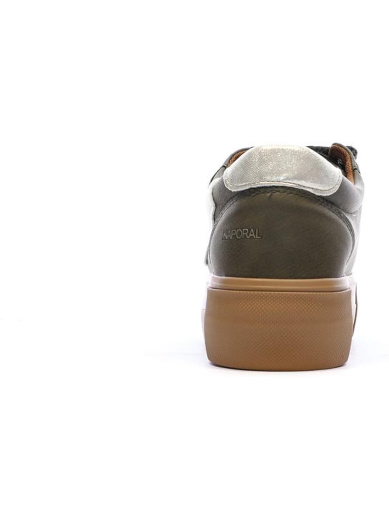 Baskets plateforme femme kaporal Vert kaki clair - Kiabi