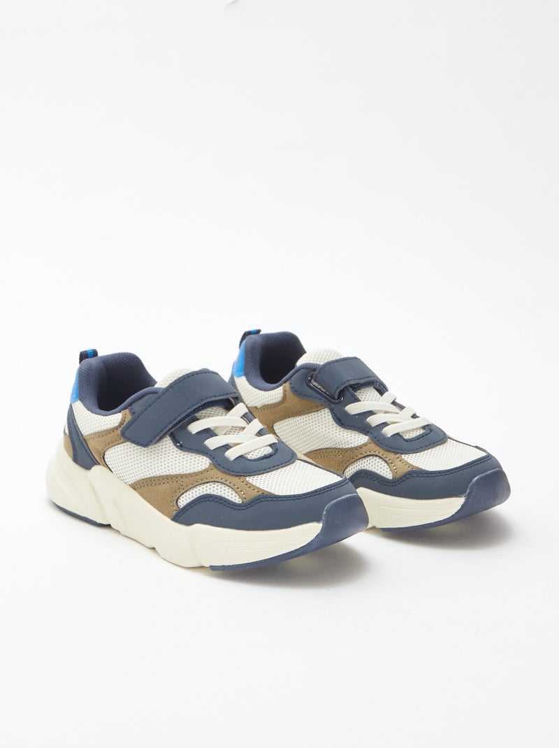 Baskets running en mesh Bleu - Kiabi